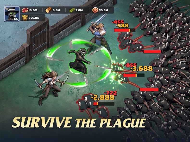 Hero combat map in Last Asylum: Plague